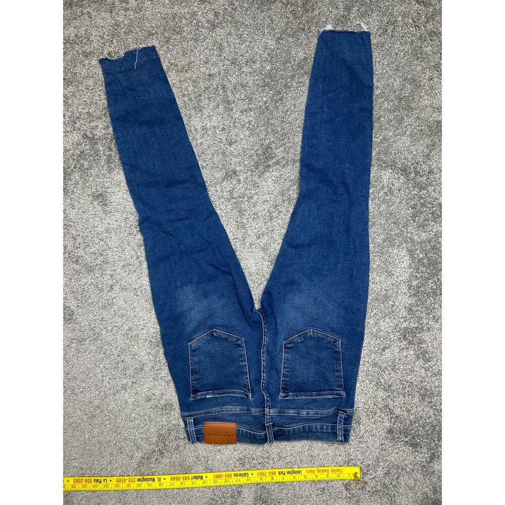 Lucky Brand Jeans Size 8/29 Distressed Soft Frayed Edges Mid Rise Skinny - Picture 6 of 10